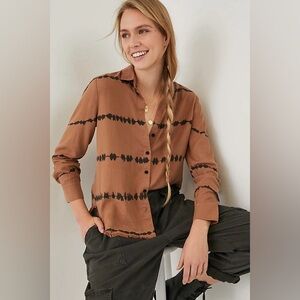 Anthropologie Cloth & Stone Tencel Edie Button Down Shirt- Small